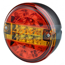Truck-Lite 12v/24v Universal LED Rear 140mm Combination Hamburger/Cheeseburger Tail Lamp/Light